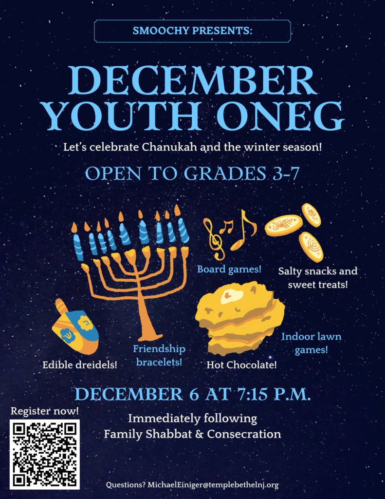 Fall Oneg Youth Oneg – Dec 2024 | Temple Beth-El - Reform Temple in Somerset ...